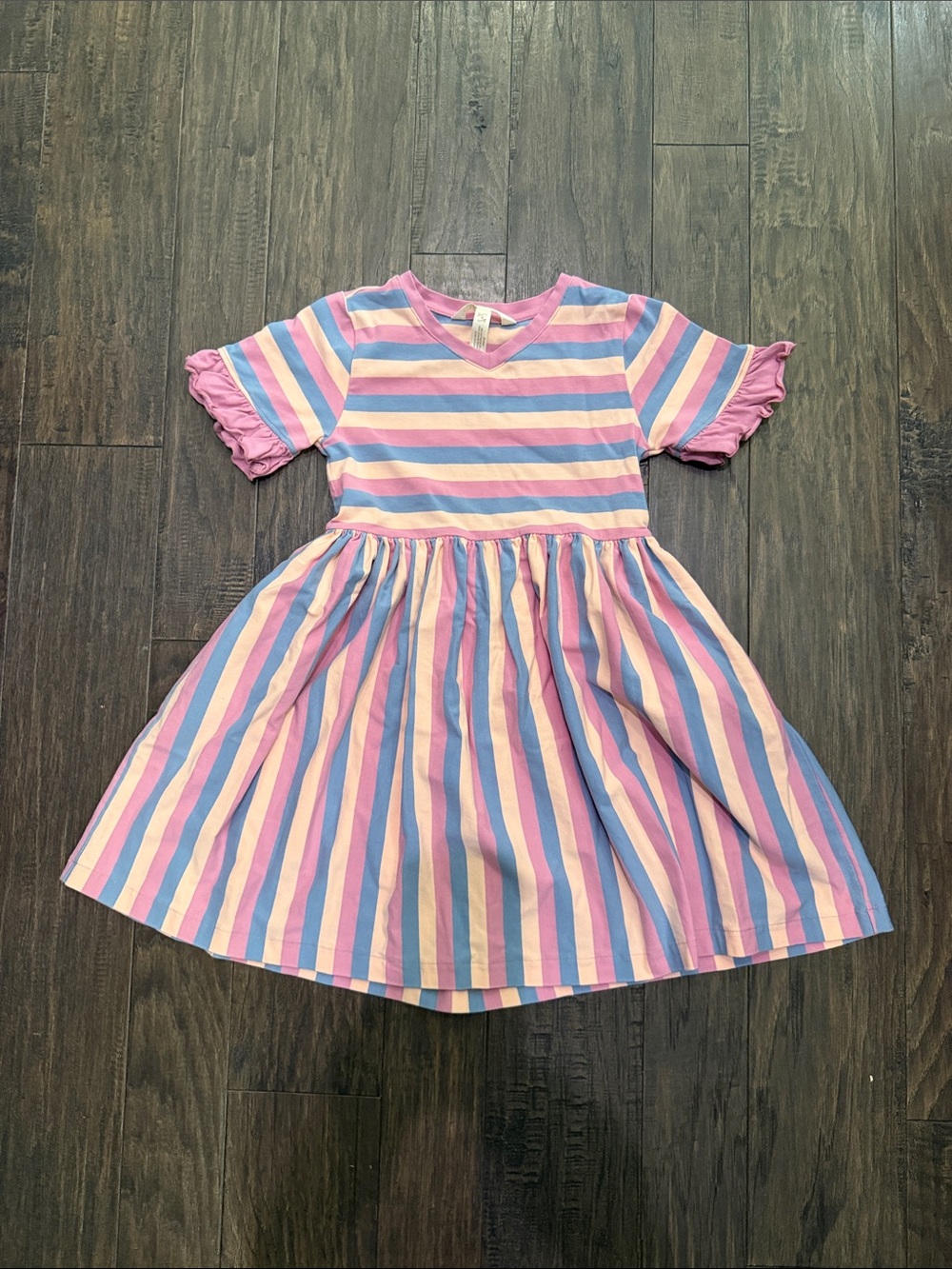 Matilda Jane Pastel Stripe Knit Dress - Pink, Blue & Peach